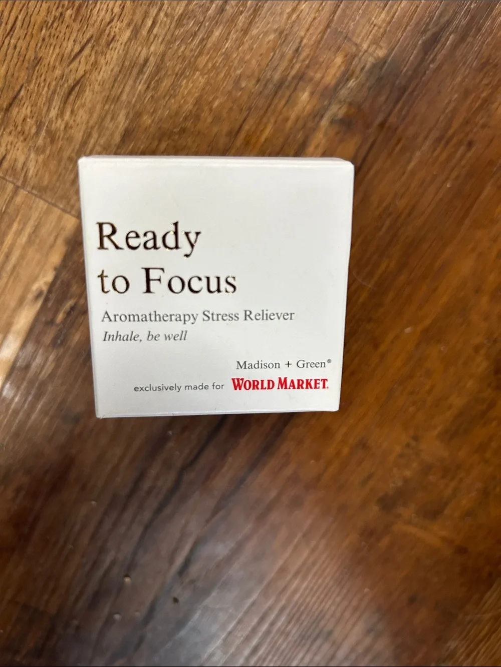 Madison + Green Ready to Focus Aromatherapy Stress Reliever - White